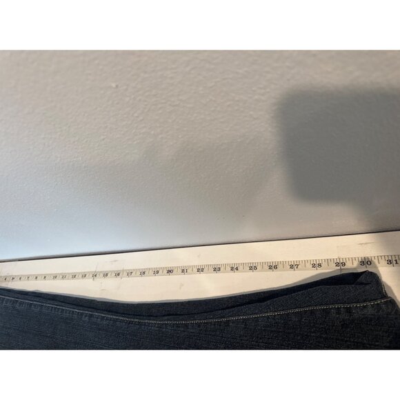 Zena Jeans Women Sz 14 Blue Denim Straight Leg HighRise Embroidered Pockets Boho - Picture 10 of 12